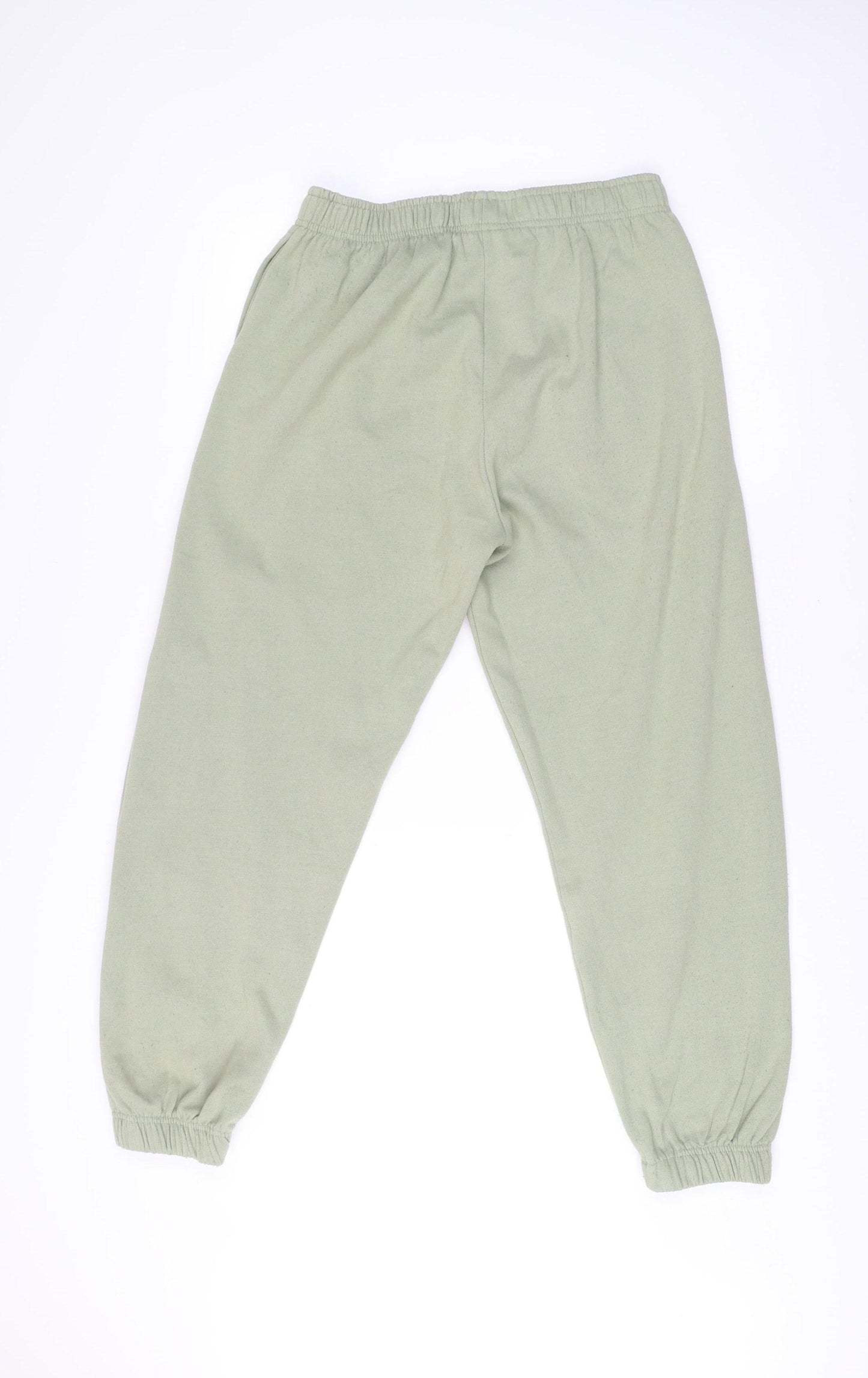 Topshop Womens Green Jogger Trousers Size S Elastic Waist Athleisure