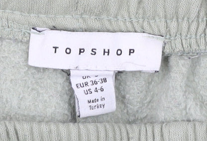 Topshop Womens Green Jogger Trousers Size S Elastic Waist Athleisure