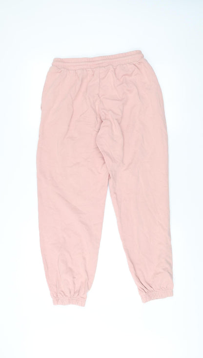 Adidas Women’s Pink Jogger Trousers Size S Cotton Blend