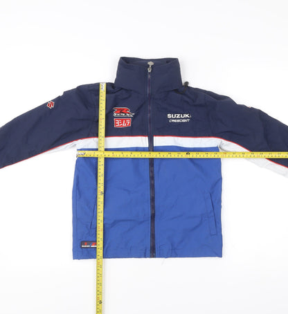 Suzuki Boys Blue 7-8 Years Windbreaker Jacket Crescent Official Merchandise