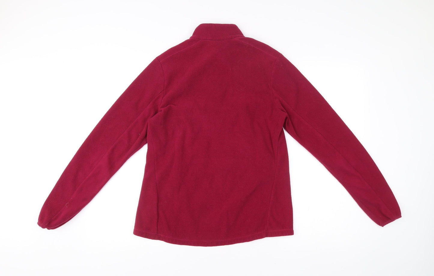Decathlon Women’s Red Fleece Sweatshirt L 1/2 Zip Polyester Hiking