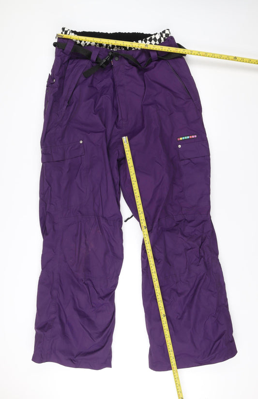 Trespass Mens Purple 2XL Snow Pants Waterproof Skiing Trousers