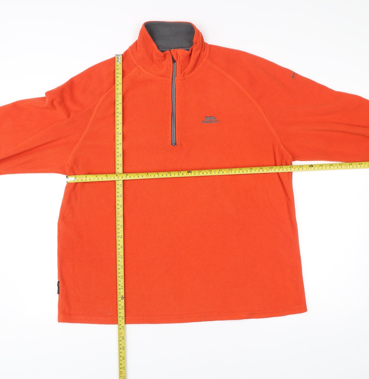 Trespass Mens Orange 2XL Fleece Pullover Sweatshirt Outdoor Hiking