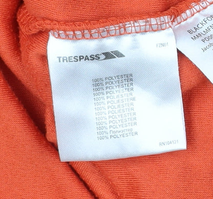 Trespass Mens Orange 2XL Fleece Pullover Sweatshirt Outdoor Hiking