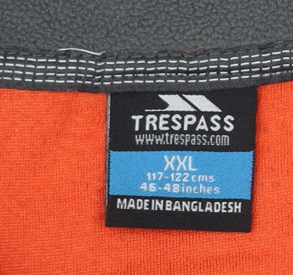 Trespass Mens Orange 2XL Fleece Pullover Sweatshirt Outdoor Hiking