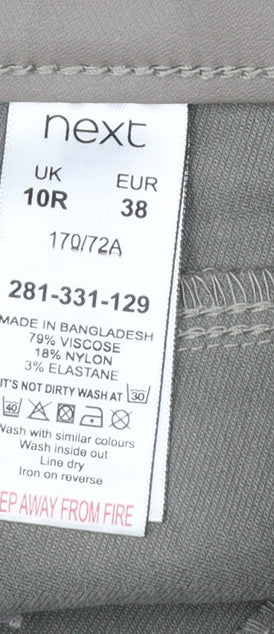 Next Womens Beige Sculpt Leggings Size 10 Regular Skinny Fit