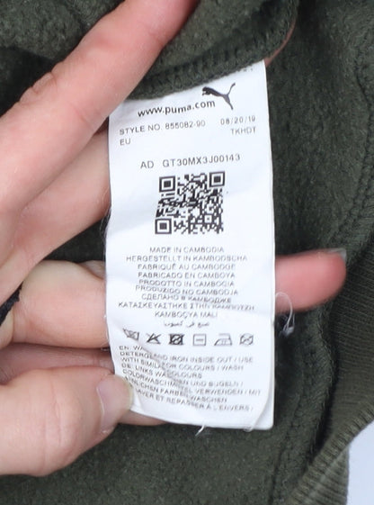 Mens UK Size M PUMA Green Pullover Sweatshirt