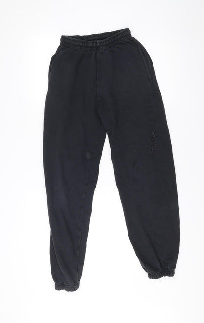 Fruit of the Loom Womens Black XS Jogger Fleece Sweatpants