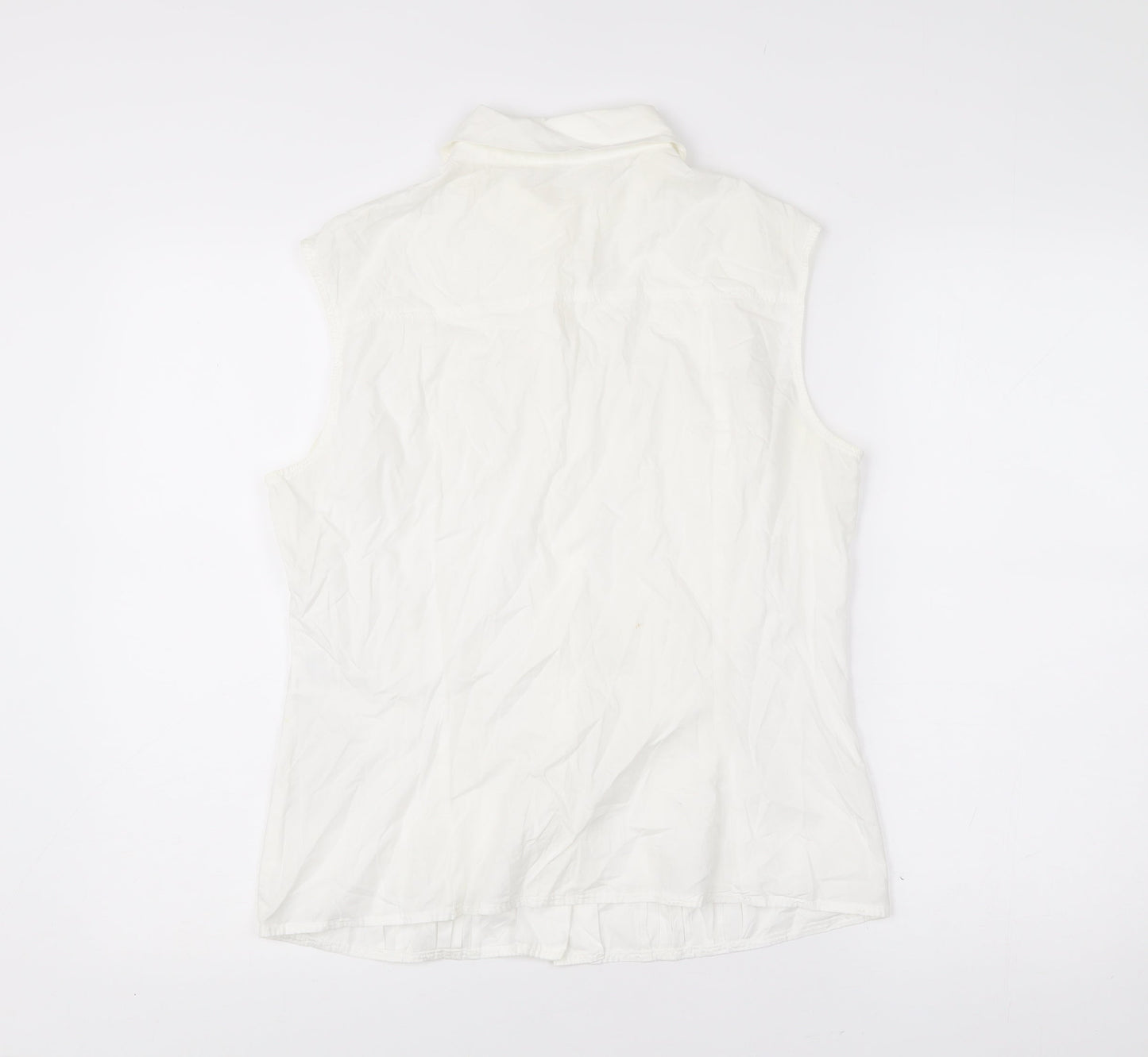 Womens UK Size 16 Betty Barclay White Basic Button-Up