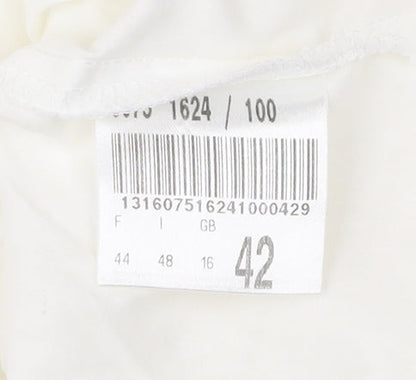 Womens UK Size 16 Betty Barclay White Basic Button-Up