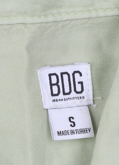 BDG Urban Outfitters Womens Green Lyocell Playsuit Size S Collared Casual
