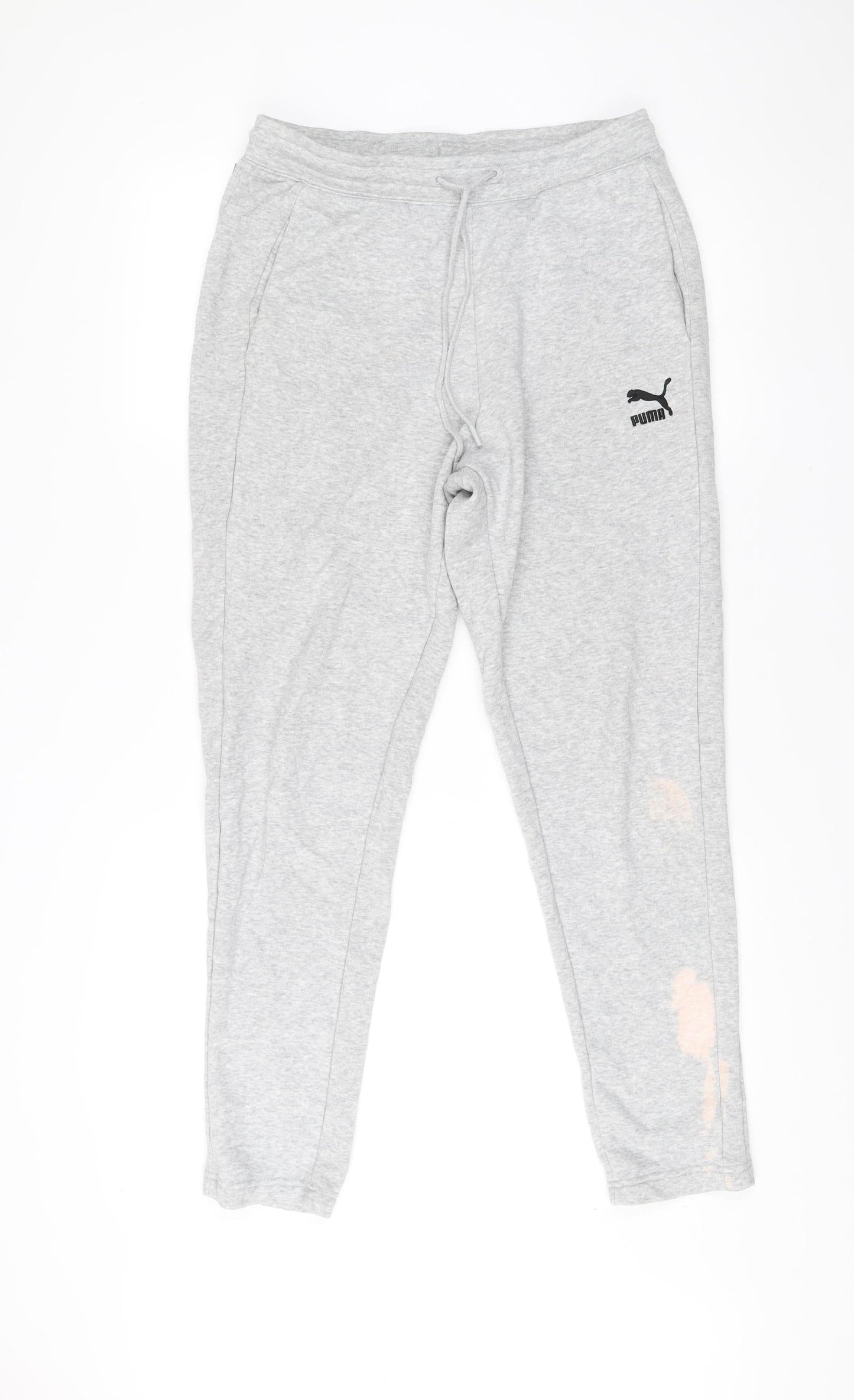 Puma Men’s Grey Sweatpants Joggers M Regular Fit Sportswear