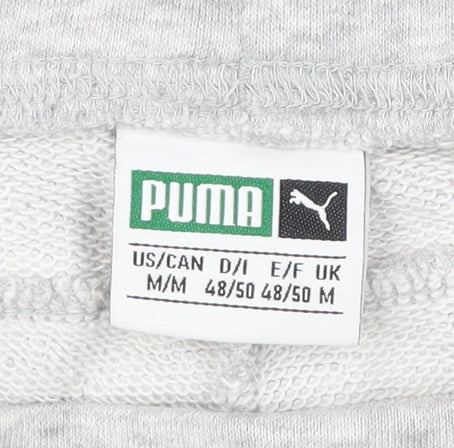 Puma Men’s Grey Sweatpants Joggers M Regular Fit Sportswear