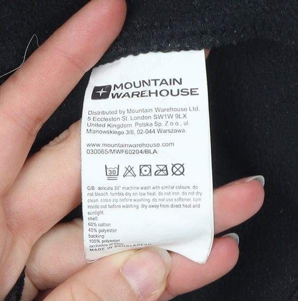 Mens UK Size L Mountain Warehouse Black Pullover Sweatshirt