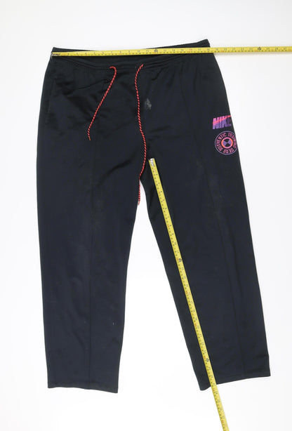 Nike Men’s Black Track Pants L Vintage Retro Sportswear Running