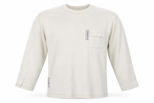 Eisenegger Men’s Beige Cotton Pullover Jumper Size M with Pocket