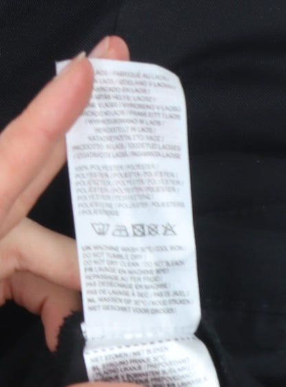 Slazenger Men's Black 32W Regular Fit Straight Leg Trousers