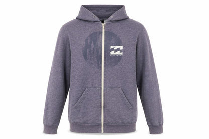 Mens UK Size L Billabong Blue Full Zip Hoodie