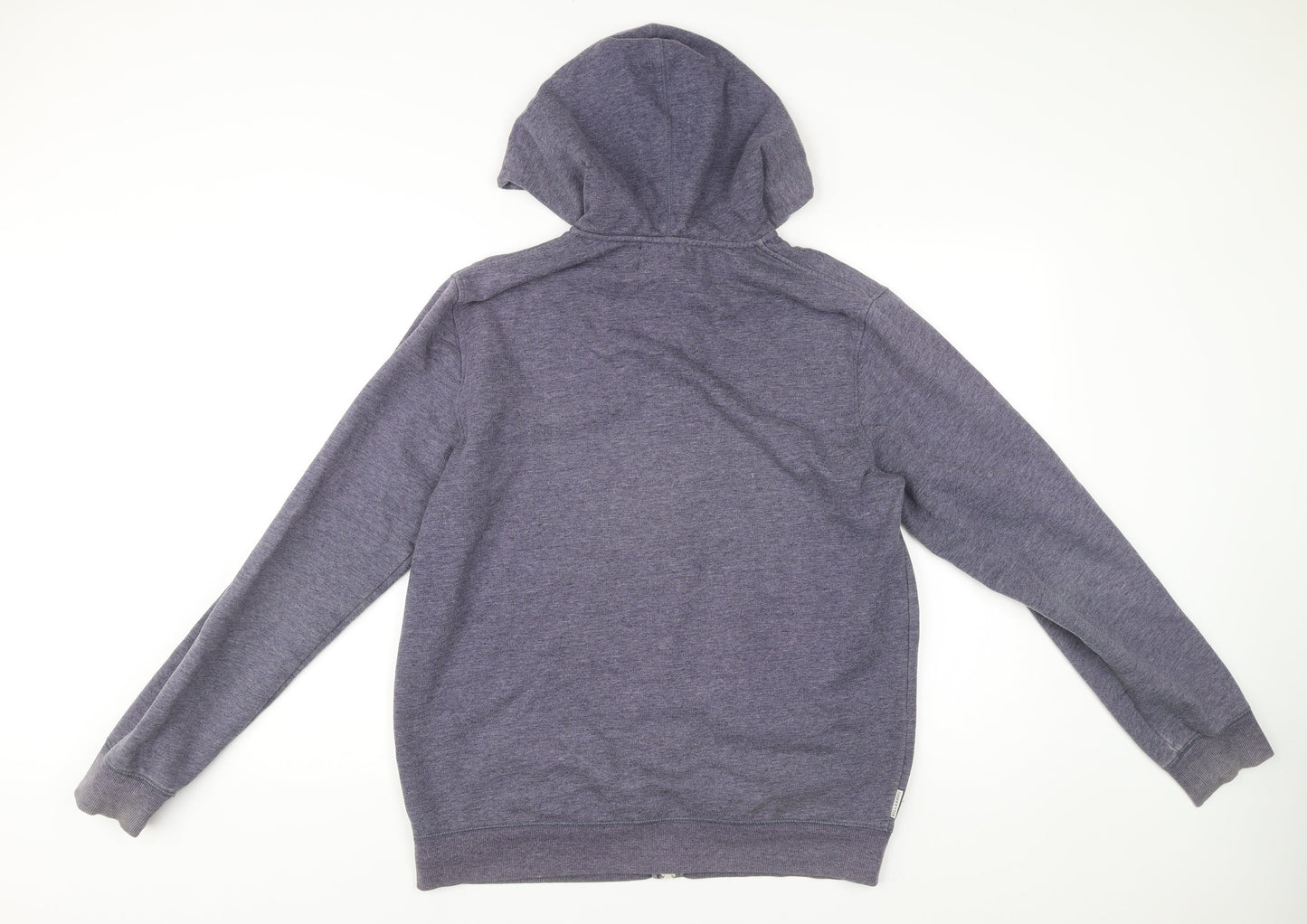 Mens UK Size L Billabong Blue Full Zip Hoodie