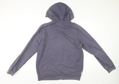 Mens UK Size L Billabong Blue Full Zip Hoodie