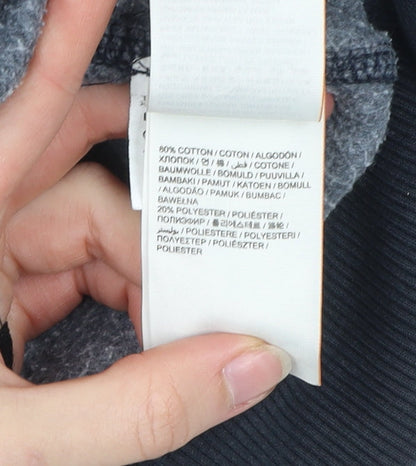 Superdry Women Black XS Full Zip Hoodie Cotton Blend