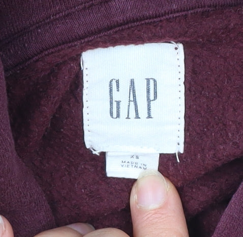 Mens UK Size XS Gap Red Pullover Hoodie