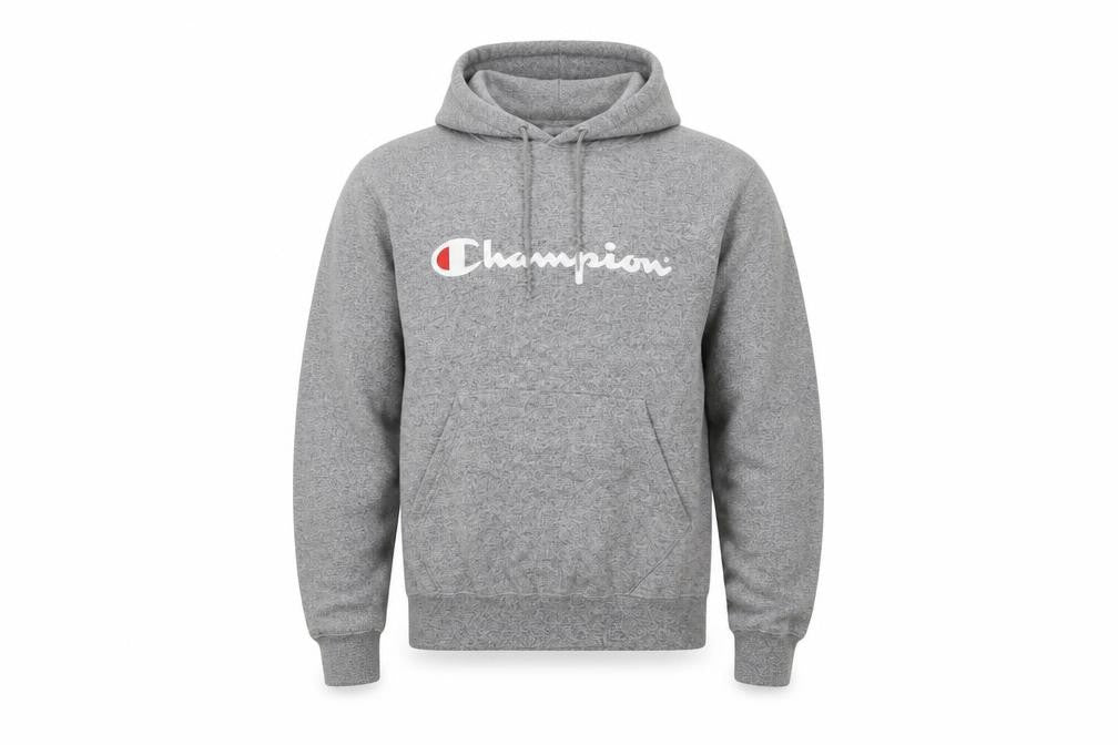 Mens UK Size S Champion Grey Pullover Hoodie