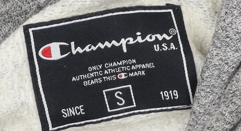 Mens UK Size S Champion Grey Pullover Hoodie
