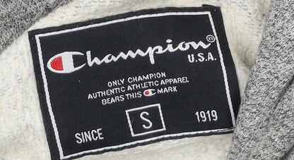 Mens UK Size S Champion Grey Pullover Hoodie