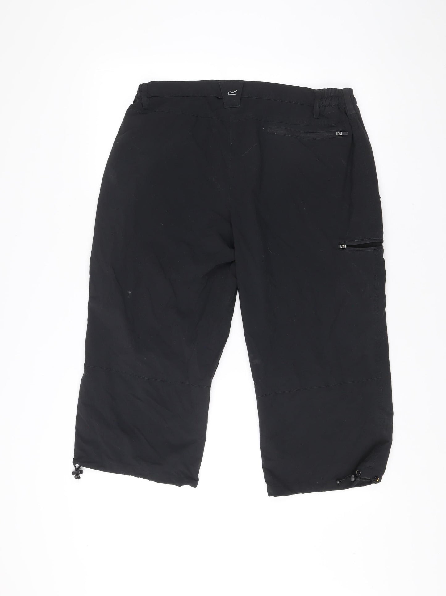 Regatta Men’s Black Cargo Shorts Size 38 Outdoor Elastic Waist