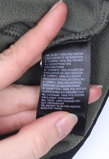 The North Face Men's Green Fleece Sweatshirt M Henley Style Outdoor