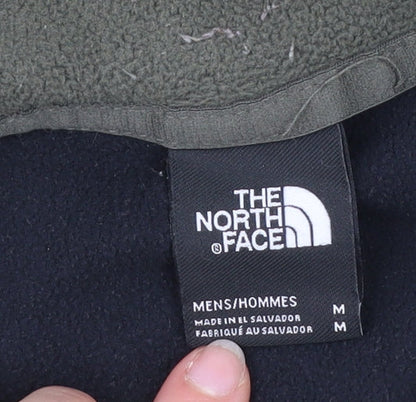 The North Face Men's Green Fleece Sweatshirt M Henley Style Outdoor