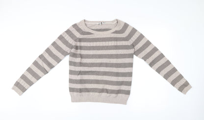 Womens UK Size 12 FatFace Grey Pullover Jumper