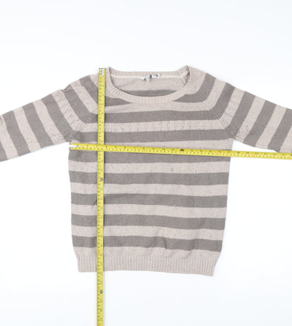 Womens UK Size 12 FatFace Grey Pullover Jumper