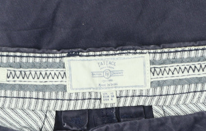 FatFace Womens Blue Cotton Chino Trousers Size 10 Straight Fit