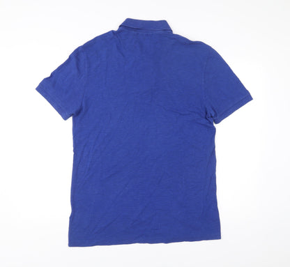 Lacoste Men’s Blue Slim Fit Polo Shirt Size L Short Sleeve
