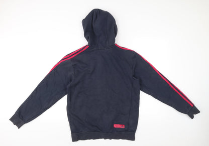 Mens UK Size M adidas Blue Full Zip Hoodie