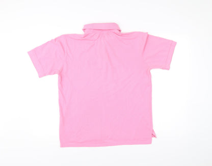 Amsterdam Label Men’s Pink Polo Shirt Size M Cotton Blend Casual