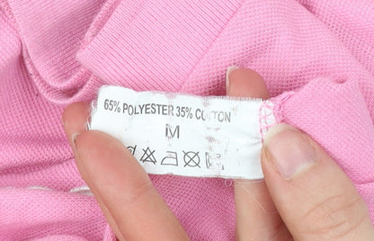 Amsterdam Label Men’s Pink Polo Shirt Size M Cotton Blend Casual