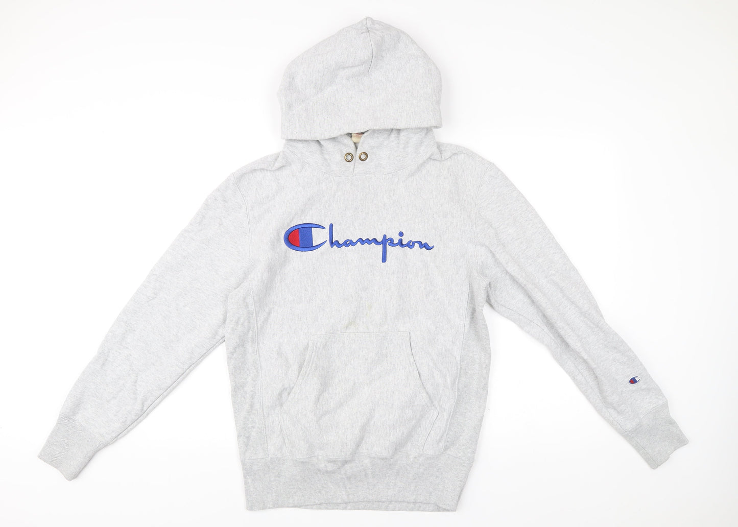 Mens UK Size M Champion Grey Pullover Hoodie