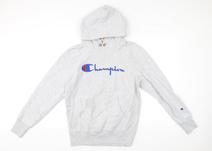 Mens UK Size M Champion Grey Pullover Hoodie