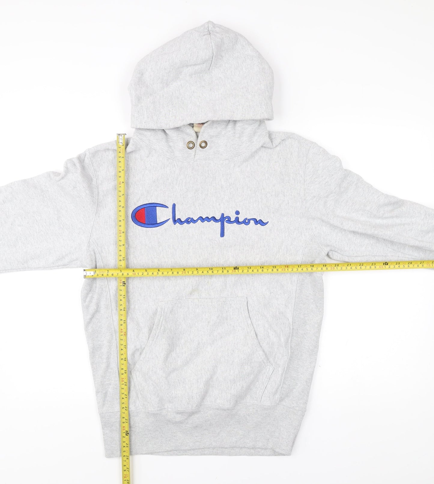 Mens UK Size M Champion Grey Pullover Hoodie