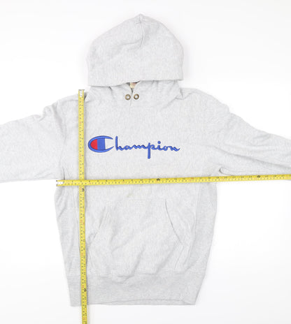 Mens UK Size M Champion Grey Pullover Hoodie