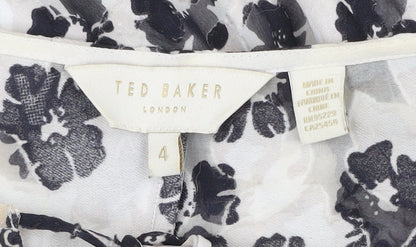 Ted Baker Women’s Multicoloured Floral A-Line Dress Size 8