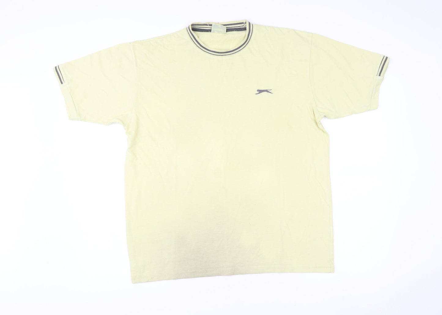 Slazenger Men's Yellow Short Sleeve Crew Neck T-Shirt Size M