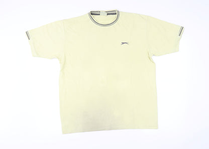 Slazenger Men's Yellow Short Sleeve Crew Neck T-Shirt Size M