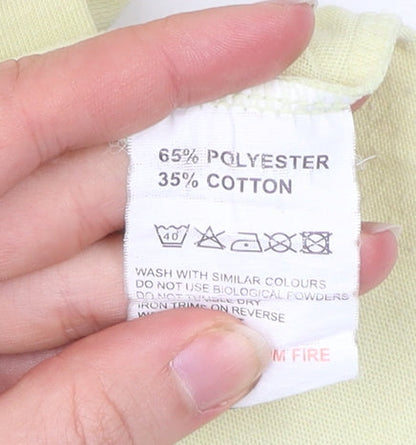 Slazenger Men's Yellow Short Sleeve Crew Neck T-Shirt Size M