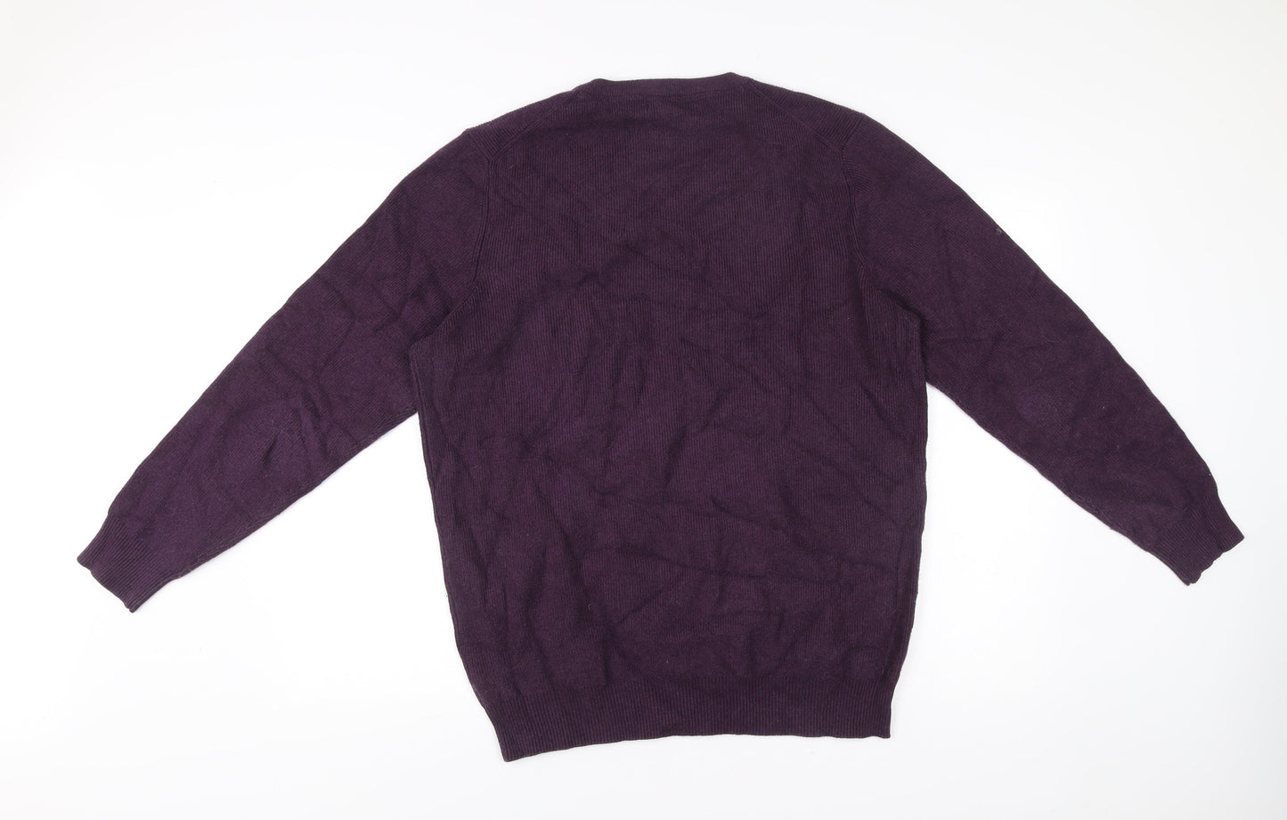 Cotton Traders Men’s Purple 2XL Crew Neck Pullover Jumper