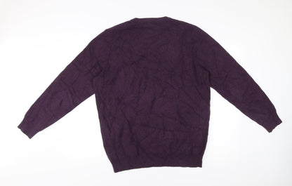 Cotton Traders Men’s Purple 2XL Crew Neck Pullover Jumper