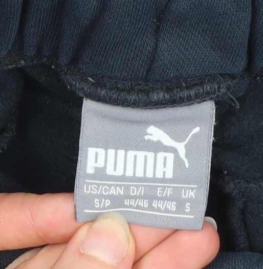 Puma Men’s Black Jogger Sweatpants S Regular Fit Elastic Waist